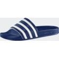 Badesandale ADIDAS ORIGINALS "ADILETTE", Gr. 37, blau (adiblau, weiß, adiblau), Synthetik, sportlich, Schuhe Badelatschen Pantolette Schlappen