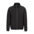 Kurzjacke BOSS GREEN "J_Gobi", Herren, Gr. L, schwarz (schwarz001), Web, Obermaterial: 84% Polyamid, 16% Elasthan, unifarben, casual, regular fit, hoch geschlossener Ausschnitt, Langarm Raglanärmel elastischer Bund, Jacken, mit BOSS Schriftzug am Ausschnitt