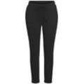 Schlupfhose LASCANA, Damen, Gr. 34, N-Gr, schwarz, Jersey, Obermaterial: 79% Polyester, 19% Viskose, 2% Elasthan, unifarben, modisch, figurumspielend 7/8-Länge, Hosen, mit verstellbaren Tunnelzug