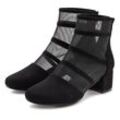 Stiefelette LASCANA Gr. 36, schwarz, Damen, Obermaterial: 100% Textilmaterial. Futter: 100% Lederimitat. Decksohle: 100% Lederimitat. Laufsohle: 100% Synthetik, unifarben, leicht transparent, Schuhe, mit modischen Mesh-Einsätzen VEGAN