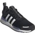 Sneaker ADIDAS ORIGINALS "NMD_V3", Gr. 42, schwarz-weiß (cschwarz, ftwwht, cschwarz), Textil, Synthetik, sportlich, Schuhe