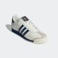 Sneaker ADIDAS ORIGINALS "SAMOA" Gr. 42, sanftes weiß, dunkelblau, gold metallic, Leder, Synthetik, Schuhe