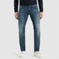 Straight-Jeans PME LEGEND "Commander 3.0", Herren, Gr. 33, Länge 30, blau (deep mid blau), Denim/Jeans, Obermaterial: 98% Baumwolle, 2% Elasthan, casual, Jeans