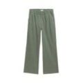 TOM TAILOR Damen Cord Loose Fit Hose, grün, Uni, Gr. 40/32