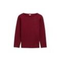 TOM TAILOR Damen Plus Size - Sweatshirt mit Knopfdetails, rot, Meliert, Gr. 46