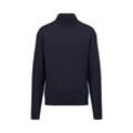 Rollkragenpullover FYNCH-HATTON, Herren, Gr. XL, blau (navy), Strick, Obermaterial: 100% Baumwolle, casual, regular fit hüftbedeckend, hoch geschlossener Ausschnitt, Langarm Strickbündchen, Pullover, mit Logostickerei auf der Brust