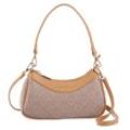 Schultertasche VALENTINO BAGS "Shoulder Bag LADY RE" Gr. B/H/T: 25cm x 15cm x 7cm, natur, multicolor, Damen, Polyurethan, Taschen, Umhängetasche Handtasche Damen Henkeltasche