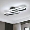 Goeco - led Deckenleuchte 32W 3600LM, Moderne Deckenleuchte, Acryl-Deckenleuchte für Wohnzimmer Schlafzimmer Küche Bad Flur Balkon 50cm (Schwarz)