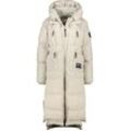 Winterjacke ALIFE & KICKIN "Damen RihannaAK A", Damen, Gr. L, beige (pumice), 100% Polyester, modisch, oversize wadenlang, Rippbündchen, Jacken, Langer, warmer Wintermantel mit großer Kapuze und Fleece Innenfutter