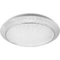 Globo - led Deckenleuchte Kristalle Kristallleuchte Fernbedienung Deckenlampe dimmbar, cct, Metall, 28W 3300Lm 3000-4000-6000K, DxH 41x10 cm