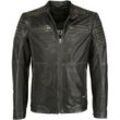 Lederjacke MUSTANG "31020180", Herren, Gr. 3XL, braun, Obermaterial: 100% Leder, Lamm / Innenfutter: 100% Polyester / Fütterung: 100% Polyester / Ärmelfutter: 100% Polyester, Jacken