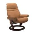 Relaxsessel STRESSLESS "Sunrise", braun (taupe paloma), B:75cm H:100cm T:73cm, Leder BATICK: BATICK ist ein leicht korrigiertes, durchgefärbtes und genarbtes Möbelleder, bei dem die meisten Unebenheiten und Spuren in der Regel entfernt wurden., Leder PALOMA: PALOMA ist ein durchgefärbtes Semianilin-Möbelleder mit natürlicher Narbung., ROHLEDER Stoff Q2 FARON: Ein fester zuverlässiger Bouclu00e9 mi