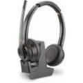 Poly Savi W8220 Kopfhörer Noise cancelling wireless mit Mikrofon - Schwarz