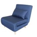 Schlafsessel inkl. Kissen 77 x 90 x 81 cm Blue Jeans