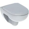 Geberit - Renova Wand-WC Tiefspüler spülrandlos Komplett-Set inkl. WC-Sitz, weiß 500801001 - weiß