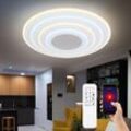 Globo Lighting - Smart Home Deckenleuchte led cct Deckenleuchte Smart Deckenlampe Schlafzimmer, mit Fernbedienung dimmbar, 1x Smart led 50W 3000-6500