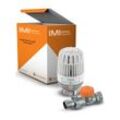 IMI Heimeier Set 2 Thermostat-Kopf K eco und Thermostat-Ventilunterteil Eclipse, DN 10 (3/8"), Durchgangsform 9696-25.800