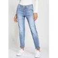 Relax-fit-Jeans GANG "94AMELIE", Damen, Gr. 26 (34), N-Gr, blau (sensation wash), Denim/Jeans, Obermaterial: 98% Baumwolle, 2% Elasthan, casual, relaxed fit, Jeans