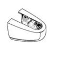 Kludi Logo Gehäuse 83012605-00 chrom, für Wandhalter, für Rohrdurchmesser 18mm