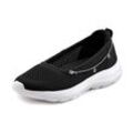 Sneaker LASCANA Gr. 35, schwarz, Damen, Obermaterial: 100% Textilmaterial. Decksohle: 100% Textilmaterial. Laufsohle: 100% Synthetik, unifarben, Schuhe, Slip-On-Sneaker, Slipper, Ballerina, Halbschuhe VEGAN