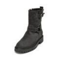 Stiefelette MARC O'POLO "aus softem Veloursleder", Damen, Gr. 36, schwarz, Obermaterial: 100% Leder (Rind), unifarben, Schuhe