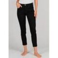 Slim-fit-Jeans ANGELS "ORNELLA", Damen, Gr. 36, N-Gr, schwarz, Denim/Jeans, Obermaterial: 92% Baumwolle, 6% Polyester, 2% Elasthan, casual, slim fit 7/8-Länge, Jeans