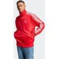 Trainingsjacke ADIDAS ORIGINALS "FBIRD TT", Herren, Gr. XL, rot (better scarlet, weiß), Obermaterial: 100% Polyester, gestreift, sportlich, Jacken