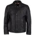 Blouson JCC "1416", Herren, Gr. 60, schwarz, Obermaterial 100% Leder, Rind / Futter: 100% Baumwolle, Jacken