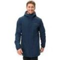 Funktionsparka VAUDE "MENS CYCLIST PADDED PARKA", Gr. XXXL, blau (schwarz sea uni), Obermaterial: 100% Polyester. Futter: 100% Polyamid. Wattierung: 100% Polyester, unifarben, sportlich, Langarm elastischer Bund, Jacken