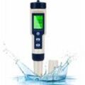 5-in-1 elektronischer PH-Messgerät-Tester, PH-Messgerät mit hintergrundbeleuchtetem LCD-Display, Wasserqualitätstester zum Testen von