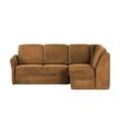 Polstermöbel Oelsa Ecksofa Luna ¦ orange ¦ Maße (cm): B: 224 H: 91 T: 160