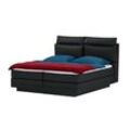 Motor-Boxspringbett Hardego ¦ schwarz ¦ Maße (cm): B: 180 H: 118