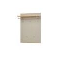 Garderobenpaneel Longo ¦ beige ¦ Holzwerkstoff,Hartholz ¦ Maße (cm): B: 80 H: 109 T: 27.0