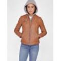 Mustang Lederjacke Damen, cognac