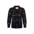 Gant Strickjacke Damen Baumwolle kariert, marine