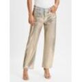 Levi's Straight Jeans Damen Baumwolle, gold