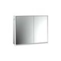emco LED-Lichtspiegelschrank Loft Unterputz, 800 mm, breite Tür links Rückwand weiß, 979806111 979806111