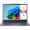 ACER Swift Go 14 AI (SFG14-01-X8Y9) mit 120 Hz Display Tastaturbeleuchtung, Copilot+ PC, Notebook, 14,5 Zoll Display, Qualcomm Snapdragon X Plus,X1P-42-100 Prozessor, 16 GB RAM, 512 SSD, AdrenoTM Onboard Graphics, Steel Grey , Windows 11 Home (64 Bit)