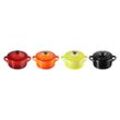 LE CREUSET Mini-Cocotte 4er-Set 10cm FEUER UND FLAMME