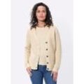 Strickpullover CASUAL LOOKS "Twinset", Damen, Gr. 36, beige (elfenbein), 100% Baumwolle, unifarben, Langarm, Pullover