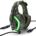 CSL USB Gaming Headset GHS-103 mit Mikrofon Kopfhörer für PC (Win XP/7/8/8.1/10), PS4/4 Pro