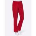 Schlupfhose CLASSIC BASICS, Damen, Gr. 38, Normalgrößen, rot, 100% Baumwolle, unifarben, lang, Hosen