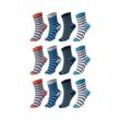 Chili Lifestyle Kindersocken Streifen 12 Paar Mädchen Jungen