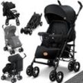 KIDIZ® Kinderwagen City-Pro Buggy Kinderbuggy klappbar Liegebuggy Sportwagen Faltbar 360° 6-Zoll-Rädern Inkl. Moskitonetz , Fußsack und Regenverdeck zusammenklappbar Schlaffunktion