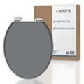 Schütte MDF WC-Sitz SPIRIT GREY, Toilettendeckel mit Absenkautomatik