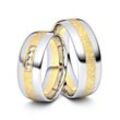 Juwelier-Schmuck Trauringe Frankfurt A. M. 585er Weiß-/Gelbgold - 6960