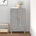 Highboard Sideboard Kommode Buffetschrank Grau Sonoma 70x31x115 cm Holzwerkstoff NNDG7010 MaisonChic