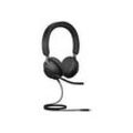 Jabra Evolve2 40 SE MS Stereo - Headset - On-Ear - kabelgebunden - USB-C - GerÃ¤uschisolierung