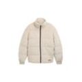 TOM TAILOR DENIM Herren Cord Pufferjacke, beige, Uni, Gr. XXL