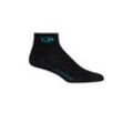 Icebreaker Merino Run+ Ultralight Socken Mini - Frau - Black/arctic Teal - Größe L